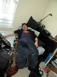 KhaOS pretends to sleep. Pretends really, really well.